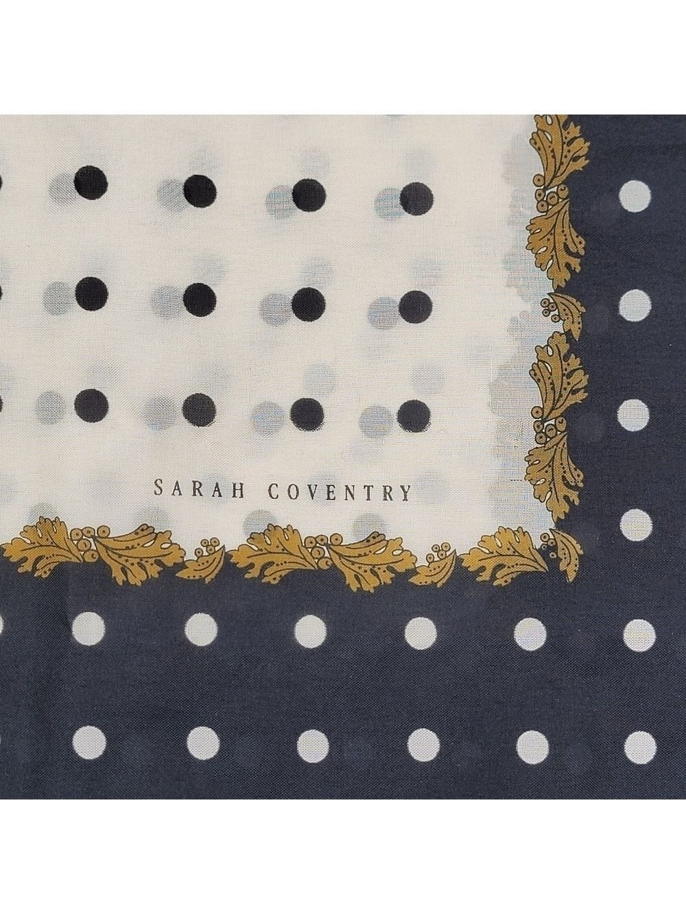 Vintage Sarah Coventry Polka Dot Scarf #2092